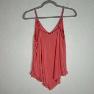 Candies Women's Sz L sequin beads Y2K camisole asymmetrical hem Coquette Fairy